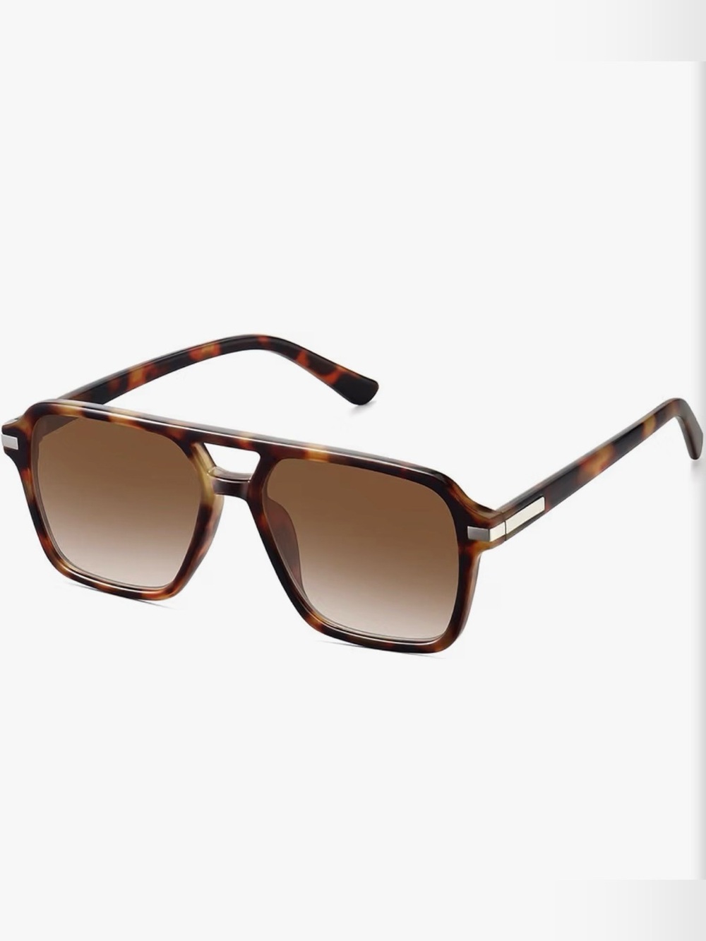 Tortoise Brown Square Sunglasses - Women's Fashion Accessory